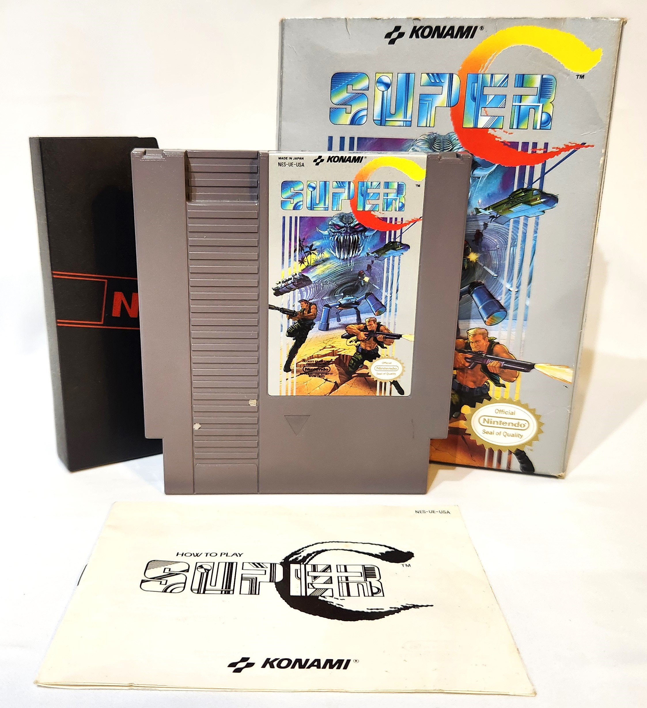 1990 Nintendo NES Super C Contra Authentic Game Cartridge by 1990 Nintendo NES Super C Contra Authentic Game Cartridge by