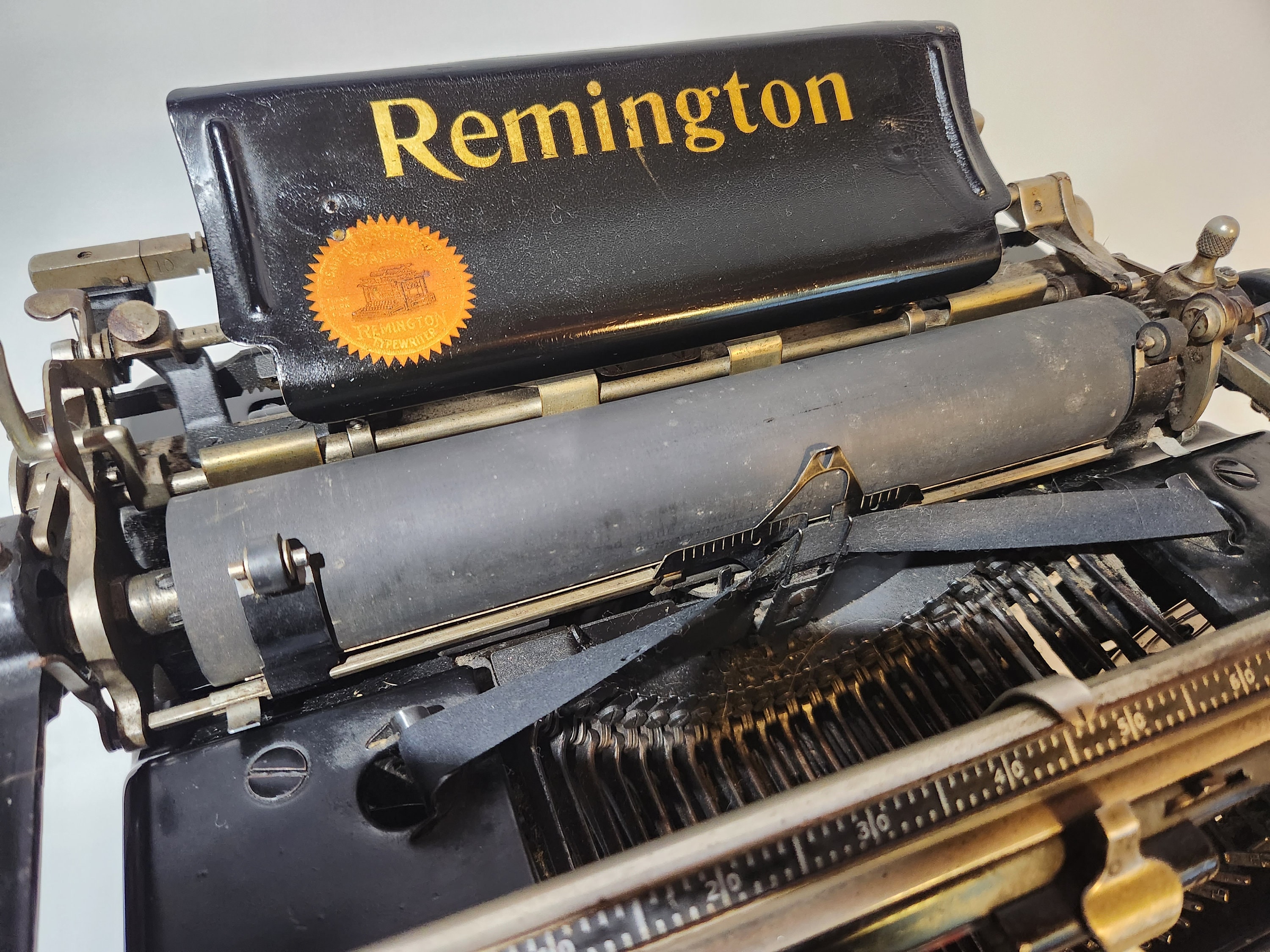 Antique 1915 Remington Standard No. 10 Typewriter Red Tab