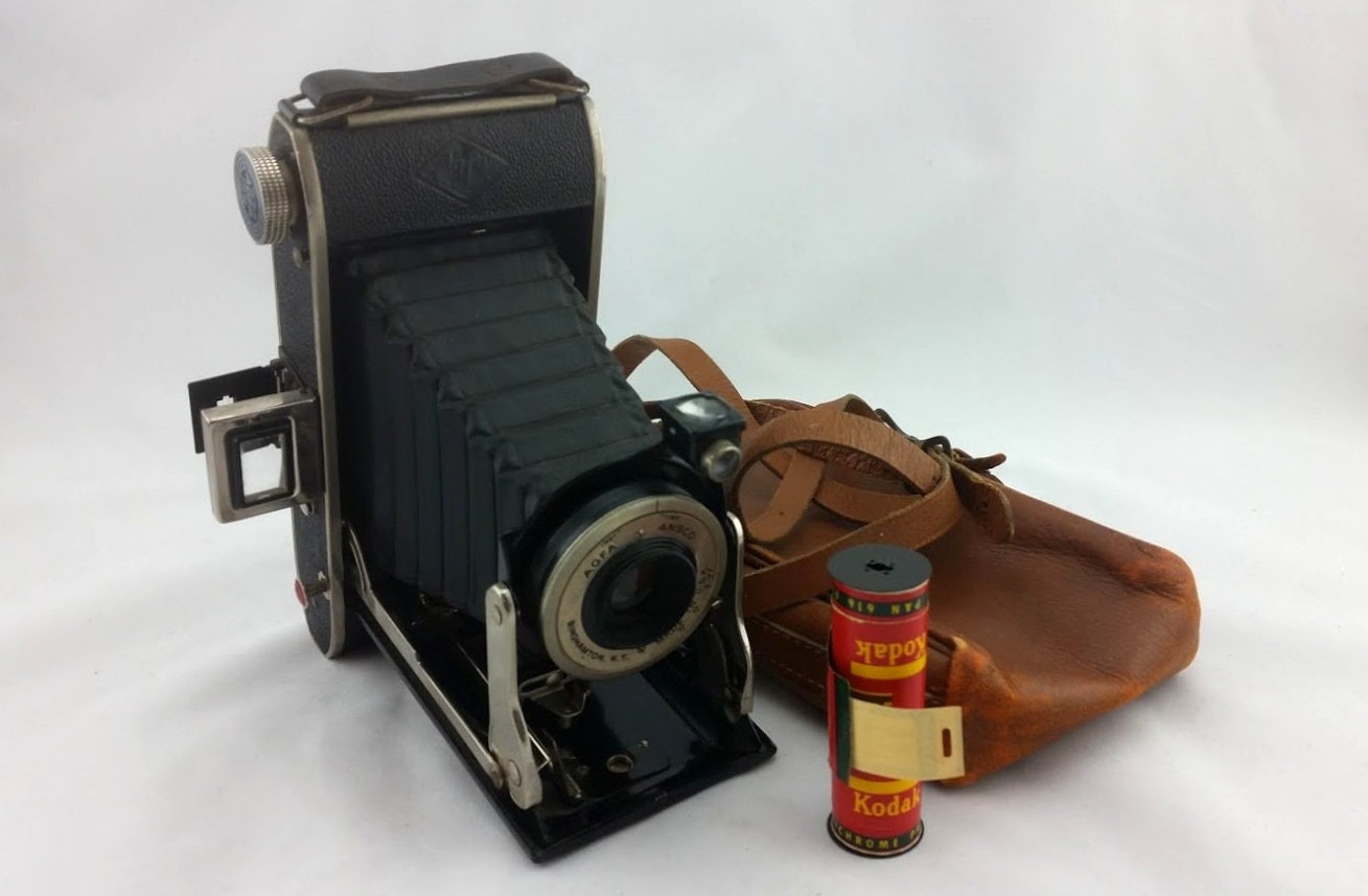 Vintage 1940s AGFA ANSCO Captain PD16 Folding Camera Lomography