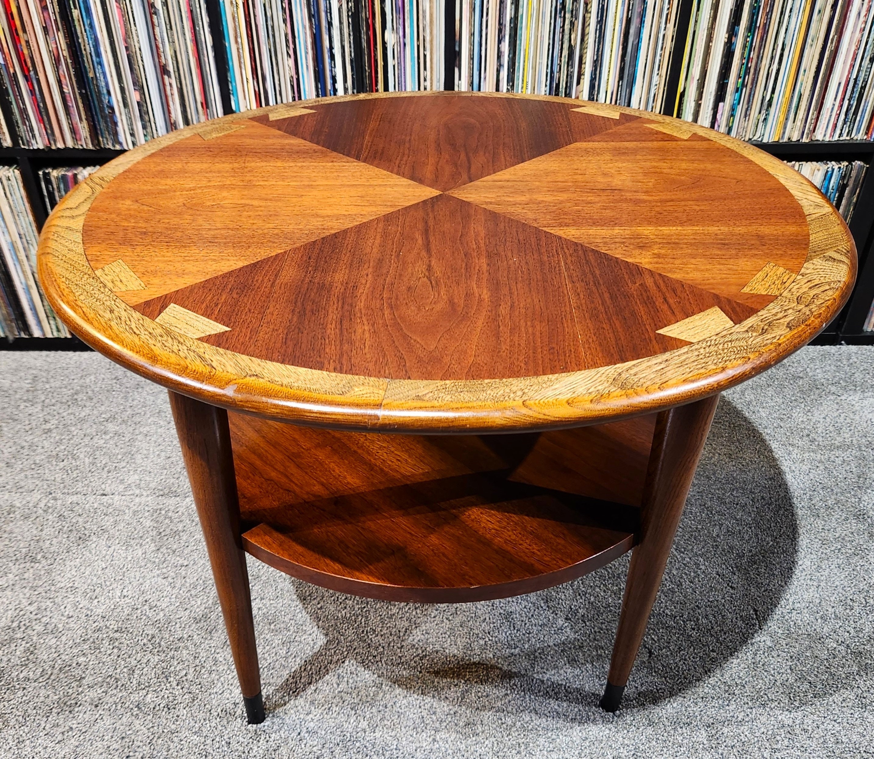 Lane Acclaim Model 900-22 Mid Century Modern Round Drum Table End