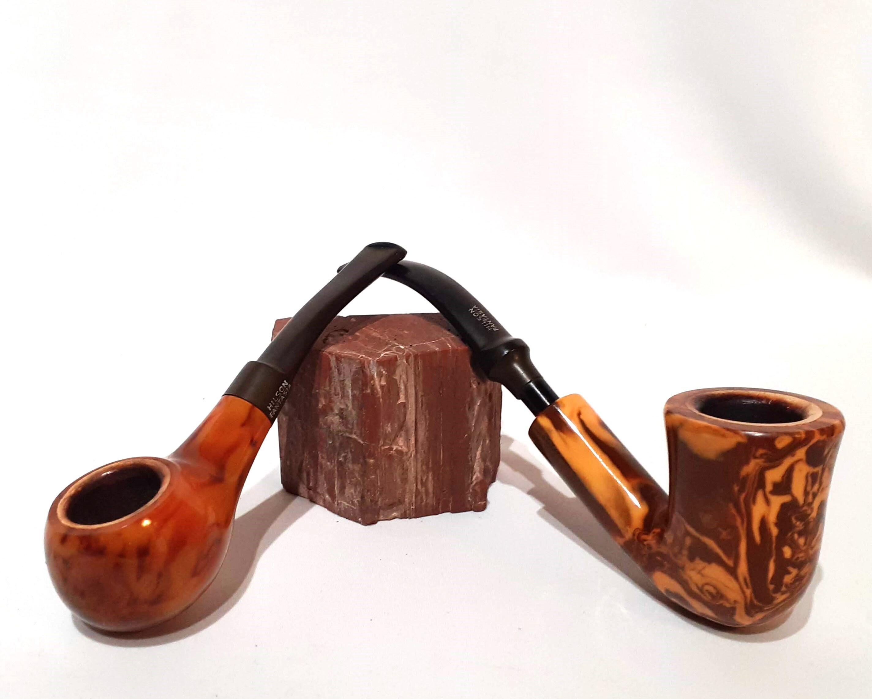 Bakelite Pipe Bong Vintage Wooden Tobacco Durable Tobacco Smoking Pipe  Curved Tobacco Smoke Accessories Gifts