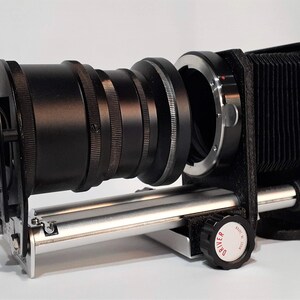 1970s Panagor Bellow Dual Track Focusing Rail Slide Duplicator Panagor Japan