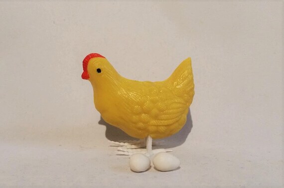 egg laying chicken toy