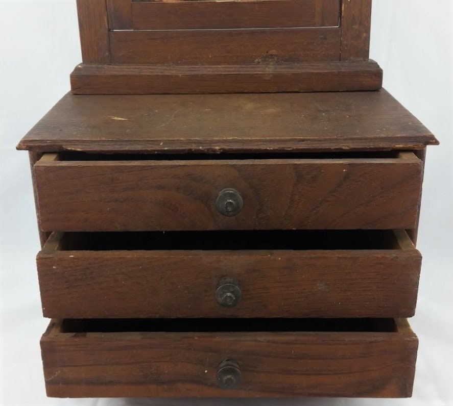 Antique 1890 Handmade Solid Oak Eastlake Doll Dresser Folk Art Etsy