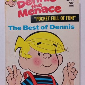 Dennis The Menace Pocket Full Of Fun The Best Of Dennis Comic Book Issue No 12 Fawcett Publishing