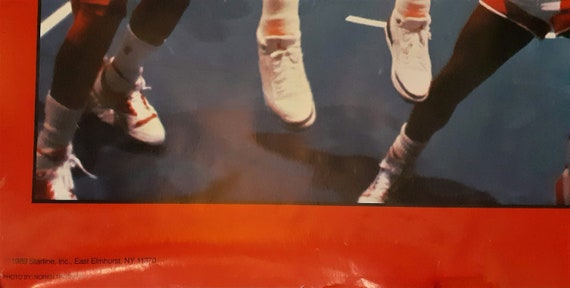 Original 1989 Michael Jordan Bulls Eye Starline NBA Poster 34 1/2