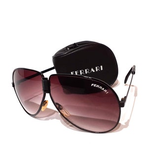 Vintage Original 1980s FERRARI Folding Sunglasses With  display picture 2