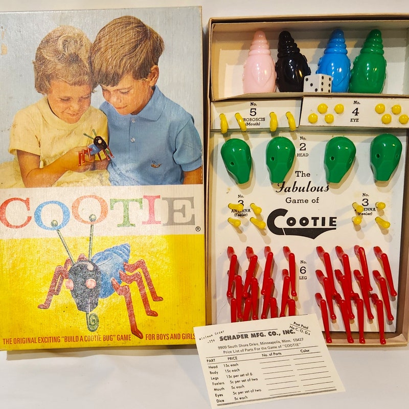 Vintage Cootie Game Etsy