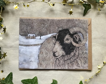 Winter Ewe Greetings Card