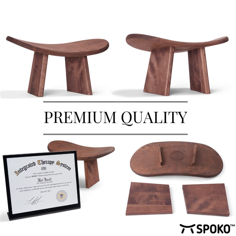 Spoko Meditation Stool Travel Version The Original Kneeling Etsy
