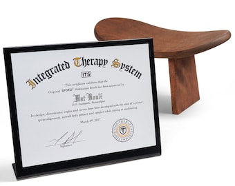 SPOKO™ Meditation Bench, TRAVEL VERSION, The Original Kneeling Stool, Posture Certified, Best Chair, Low Seat for Meditations, Yoga, Seiza