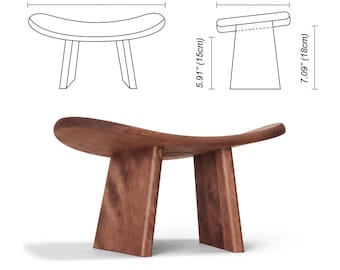 Plant Stand BLUECONY Meditation Bench IKUKO Original, Portable