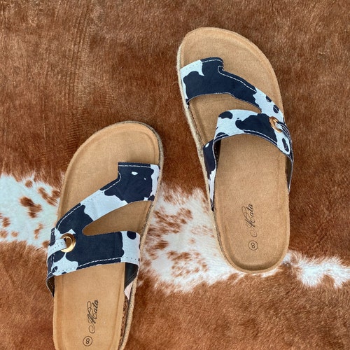 Brown Calf Leather Bos Taurus Flat Sandals main image 0
