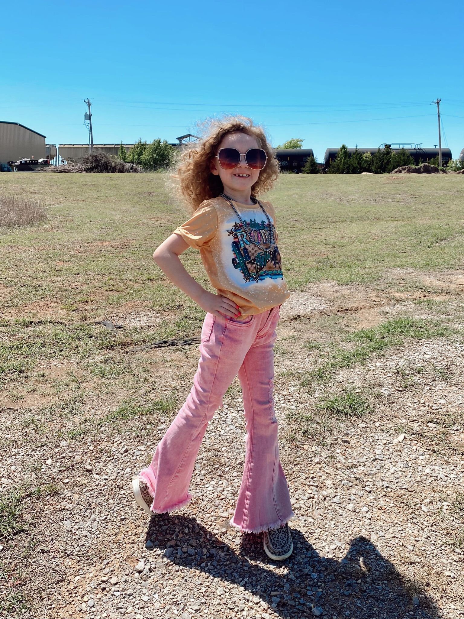 Pink Flare Pants 