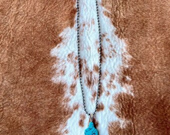Cattle Tag Stone Navajo Necklace