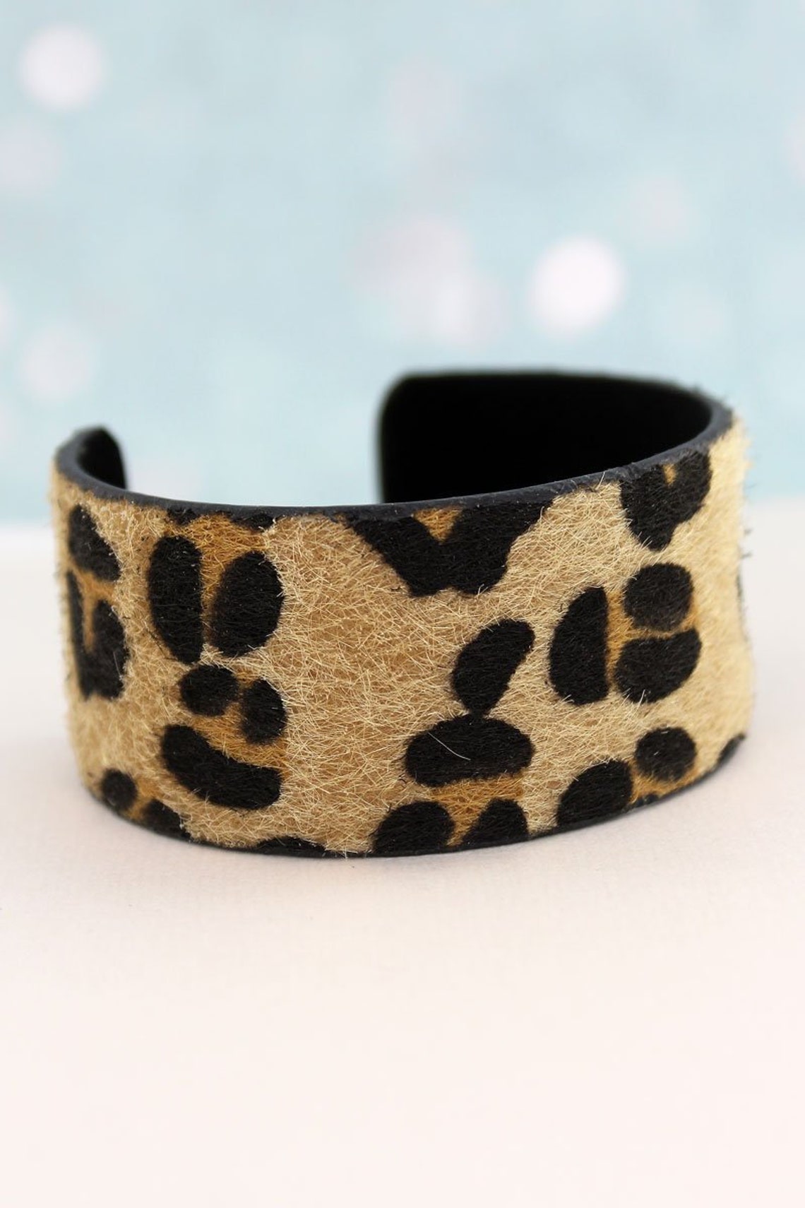 Story By Davinci Leopard Cuff Bracelet Etsy