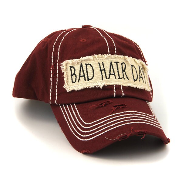 KBETHOS 'Bad Hair Day' HatBurgundy Etsy