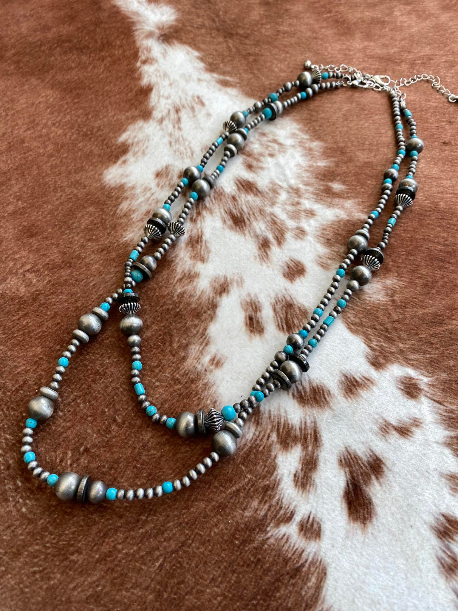 アクセサリー Atease NAJA NATIVE BEADS NECKLACE Atease NAJA NATIVE BEADS NECKLACE（Navajo Silver Bead Naja