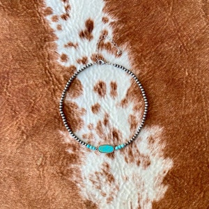 Dainty Navajo Turquoise Choker Necklace