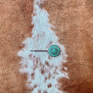 Western Epoxy Concho Hair Pin