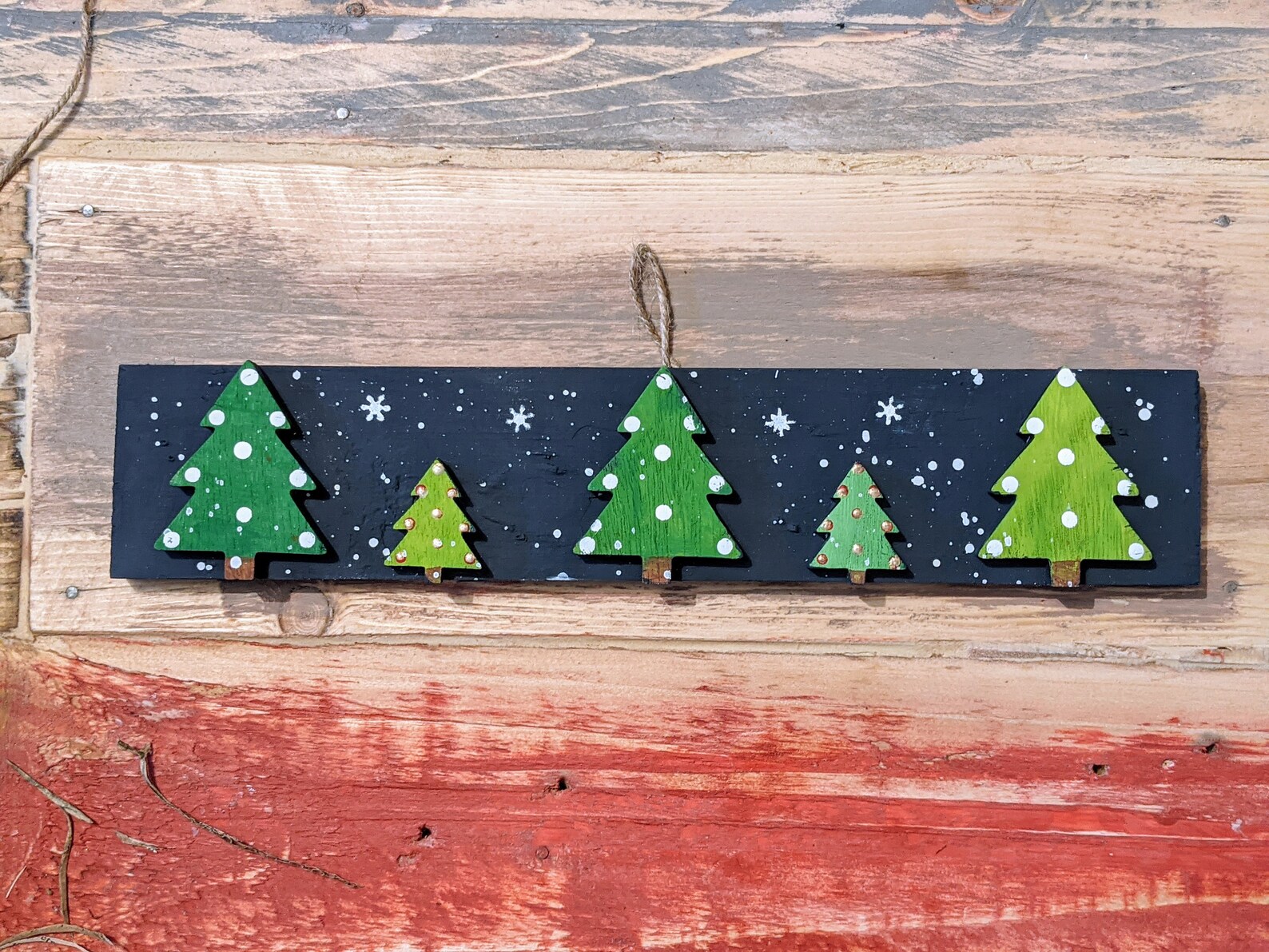 Christmas tree plaque Etsy