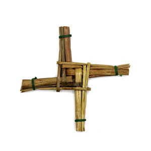 Cruz de Santa Brígida hecha a mano / Tradición irlandesa / Hecha con junco silvestre irlandés recolectado en Irlanda / Celebra Imbolc y la festividad de Santa Brígida