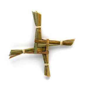 Handcrafted St. Brigid&#39;s Cross | Irish Tradition | Made from Wild Irish Rush foraged in Ireland | Celebrate Imbolc & Feast of St Bridget