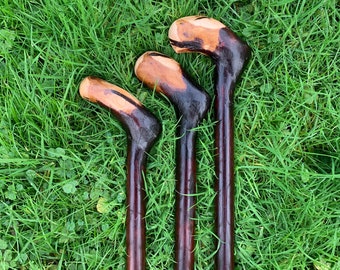 Irish Blackthorn Walking Stick | Cane Irish | Wood Hiking Cane | Natural Handmade | Trekking Pole | Outdoors | Made In Ireland | Gift
