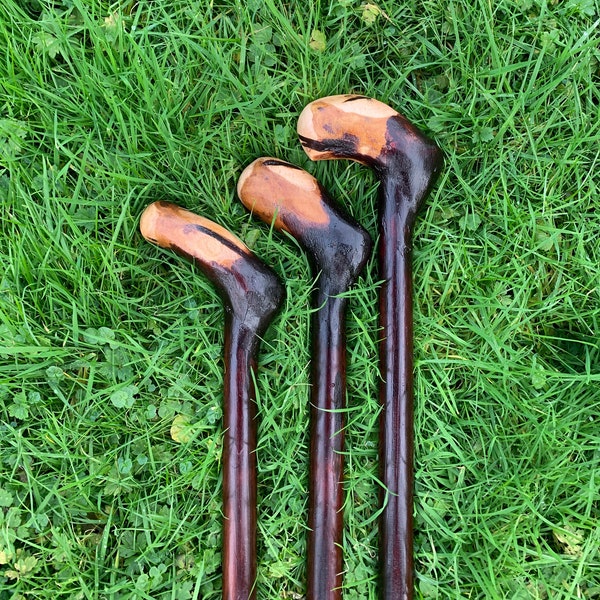 Irish Blackthorn Walking Stick | Cane Irish | Wood Hiking Cane | Natural Handmade | Trekking Pole | Outdoors | Made In Ireland | Gift