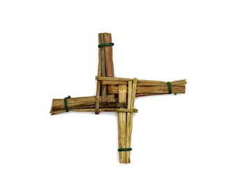 Croix de Sainte-Brigide fabriquée à la main | Tradition irlandaise | Fabriqué à partir de jonc sauvage irlandais cueilli en Irlande | Célébrez Imbolc et la Saint-Brigide