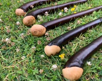 Chestnut Walking Stick | Cane | Wood Hiking Cane | Natural Handmade | Trekking Pole | Outdoors | Gift | Blackthorn