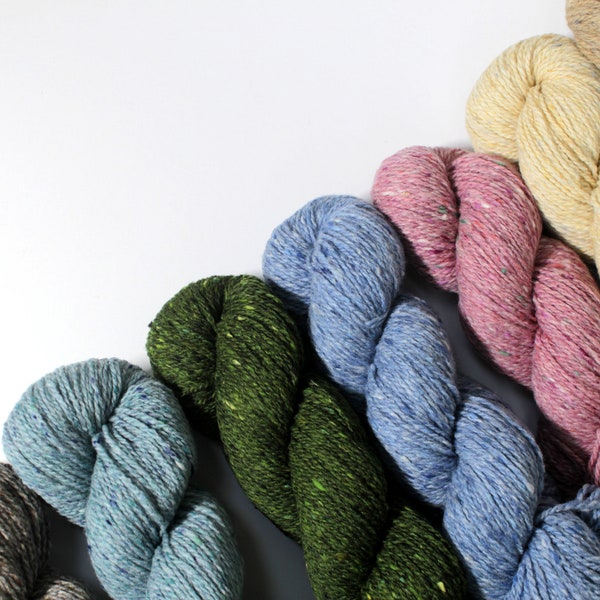 weiche Donegal Wolle | Irische Strickwolle | 100% Merinowolle | Aran Weight Garn | Wolle zum Häkeln | Garnstrang | Handstricken aus Wolle