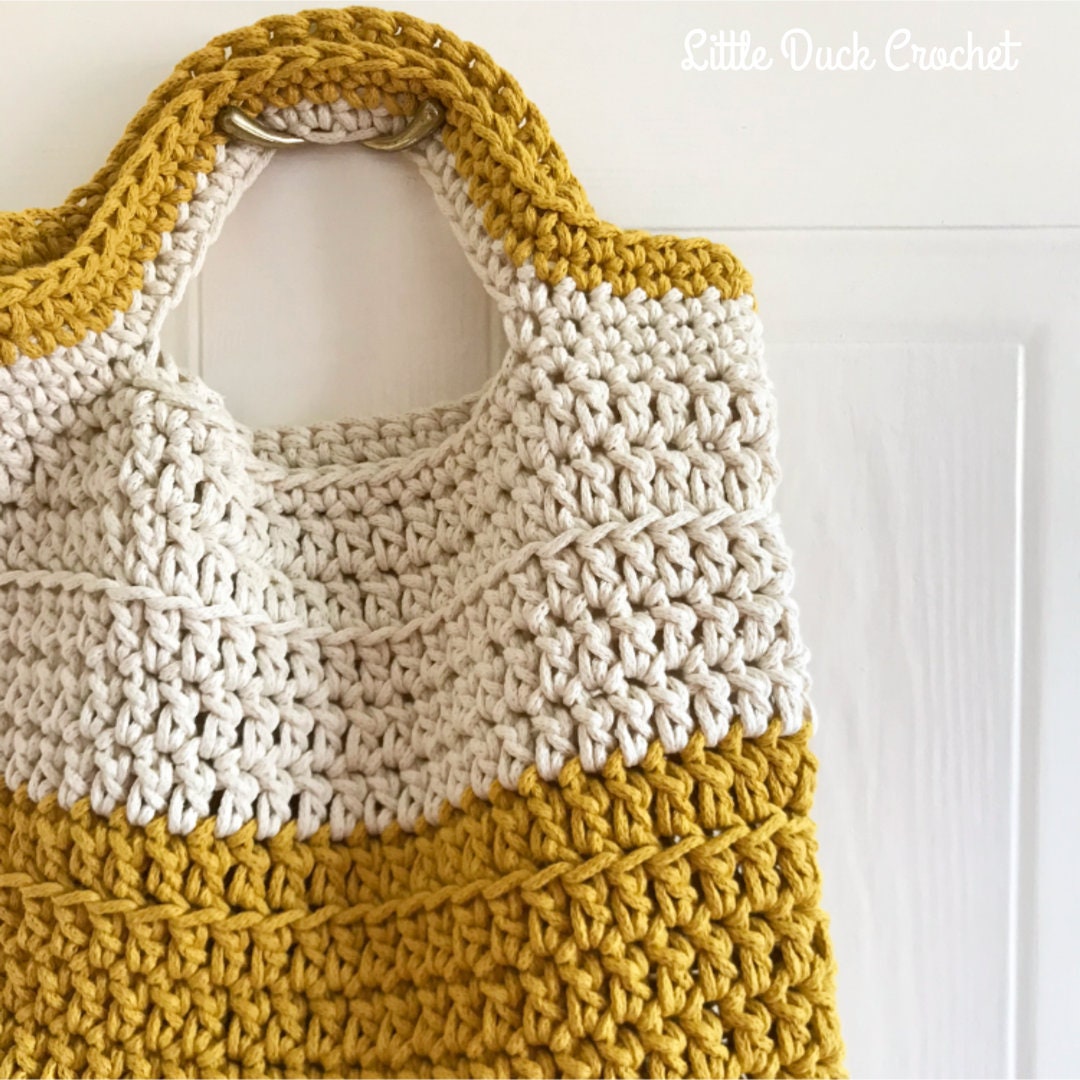 Take Me to the Beach Bag, Crochet Bag PDF Pattern, Crochet Tote Bag ...