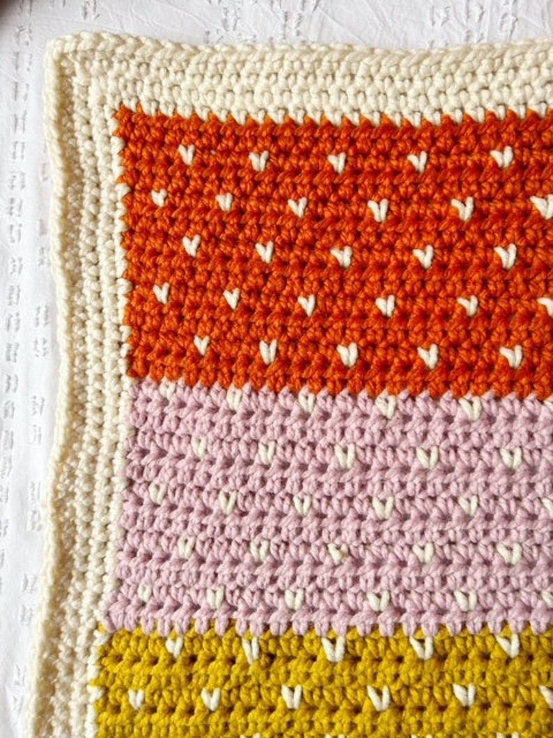 Schneefall Decke PDF Häkelanleitung, Super Chunky Blanket Pattern, Instant Download, Häkeldecke Muster Bild 9