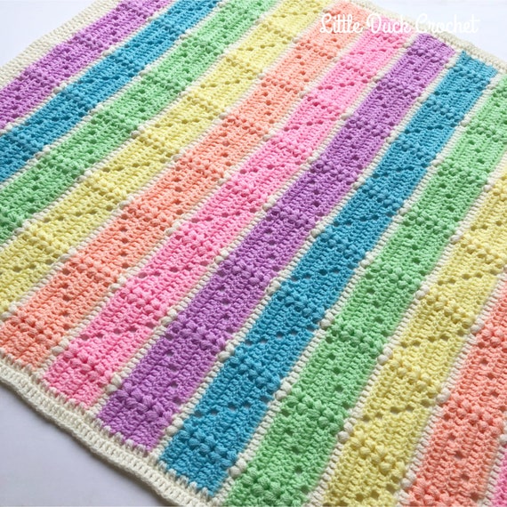 Tutti-frutti crochet baby blanket