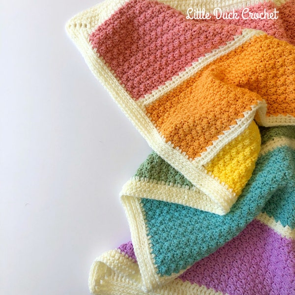 Sugar Strands Blanket PDF Crochet Pattern, Instant Download, Crochet Blanket Pattern