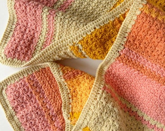 Cluster Fluster Blanket PDF Crochet Pattern, Instant Download, Crochet Blanket Pattern