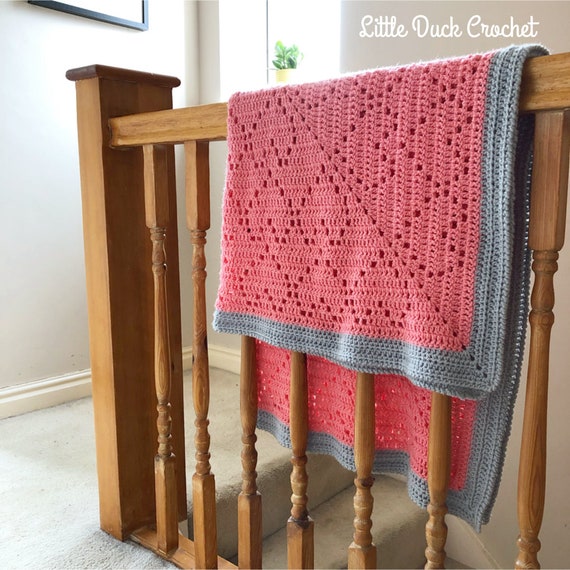 Wrapped in Love blanket PDF Crochet Pattern Instant Etsy