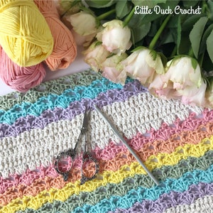 Summer Shells Blanket PDF Crochet Pattern, Instant Download, Crochet Blanket Pattern image 1