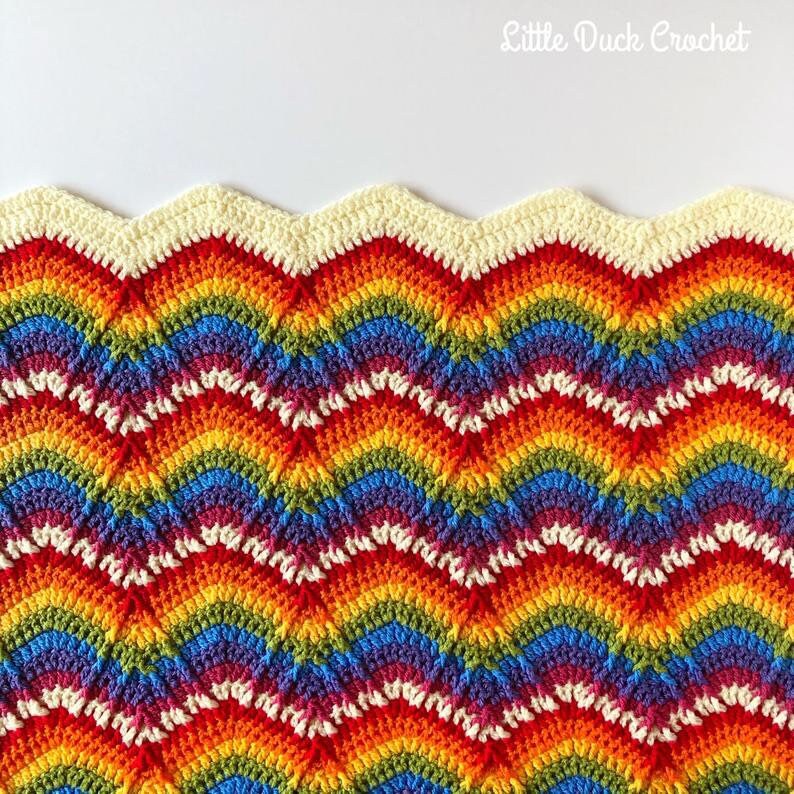 FREE UK SHIPPING Handmade Crochet Baby Blanket Crochet Cot Etsy