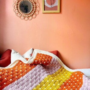 Schneefall Decke PDF Häkelanleitung, Super Chunky Blanket Pattern, Instant Download, Häkeldecke Muster Bild 6