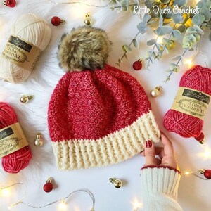 Winterberry Hat pattern, Crochet hat pattern, crochet beanie pattern, PDF