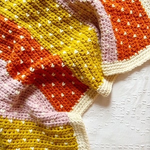 Schneefall Decke PDF Häkelanleitung, Super Chunky Blanket Pattern, Instant Download, Häkeldecke Muster Bild 2