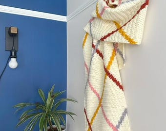 Crossover Scarf Pattern | PDF Crochet Pattern | Crochet Scarf Pattern