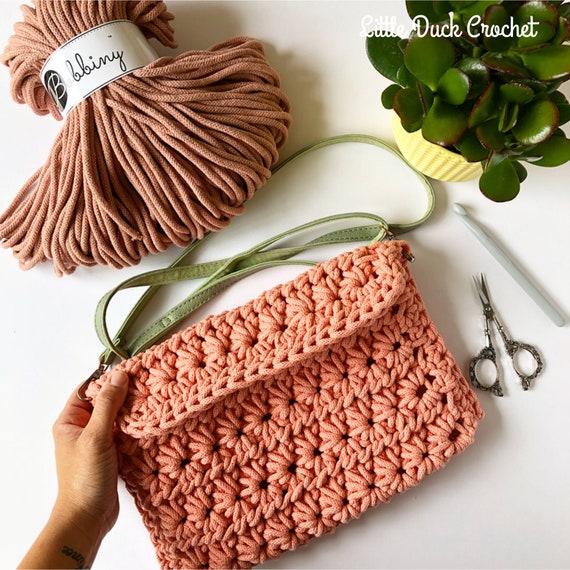 Superstar Clutch Bag Pattern Crochet Bag PDF Pattern Crochet
