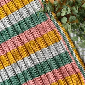 Cosy Cable Blanket PDF Crochet Pattern, Instant Download, Crochet Blanket Pattern