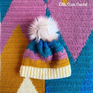 Autumn Peaks Hat Pattern | PDF Crochet Pattern | Crochet Hat Pattern