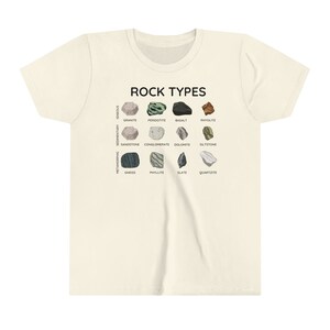 Rock Types T-shirt - kids science shirt - geology rocks - science gift for kids - geology shirt - geologist shirt - youth t-shirt image 3