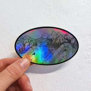 Geologiesticker - geologie - geoloog - aardwetenschappen - waterdichte vinylsticker - wetenschapscadeau - wetenschapssticker - holografische sticker
