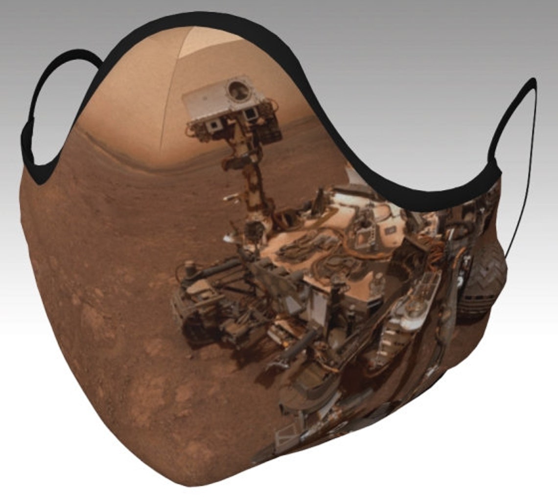 Mars Perseverance & Curiosity Face Mask Face Cover Space Etsy